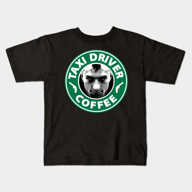 Taxi Driver Coffee Kids T-Shirt by TEEVEETEES